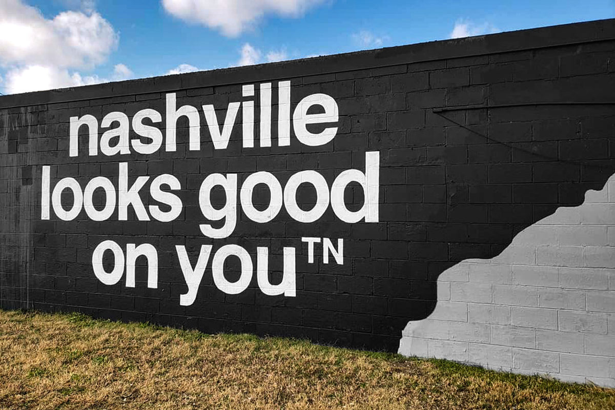 Nolensville Rd // nashville looks good on you mural location – nashᵀᴺ