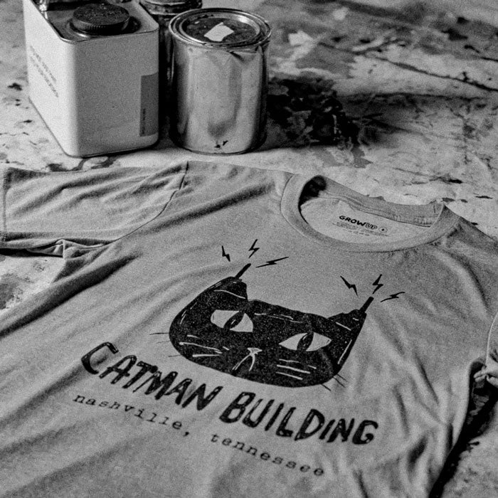 Catman Building T-Shirt