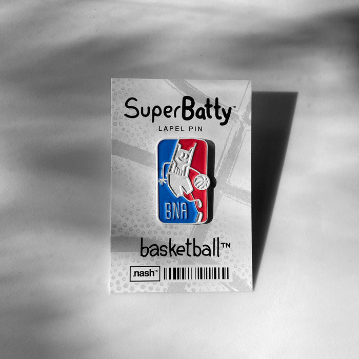 SuperBatty BNA lapel pin