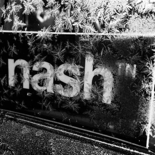 nashville nash TN sticker with ice crystals on top of it. 